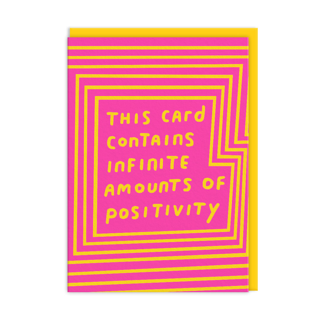 Infinite Amounts Of Positivity Greeting Card (9259) – The Studio Edit