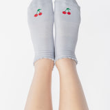 Cherry Full Foot Grip Sock