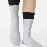 Double Cuff Crew Grip Sock