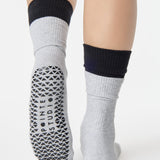 Double Cuff Crew Grip Sock
