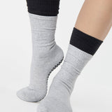 Double Cuff Crew Grip Sock