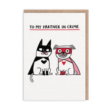 Partner in Crime Costume Greeting Card (10541)
